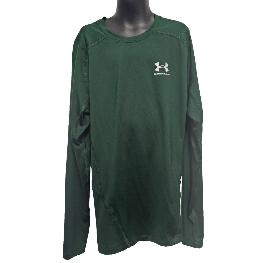 Under Armour Green Heatgear compression long sleeve shirt Men's size medium‎
